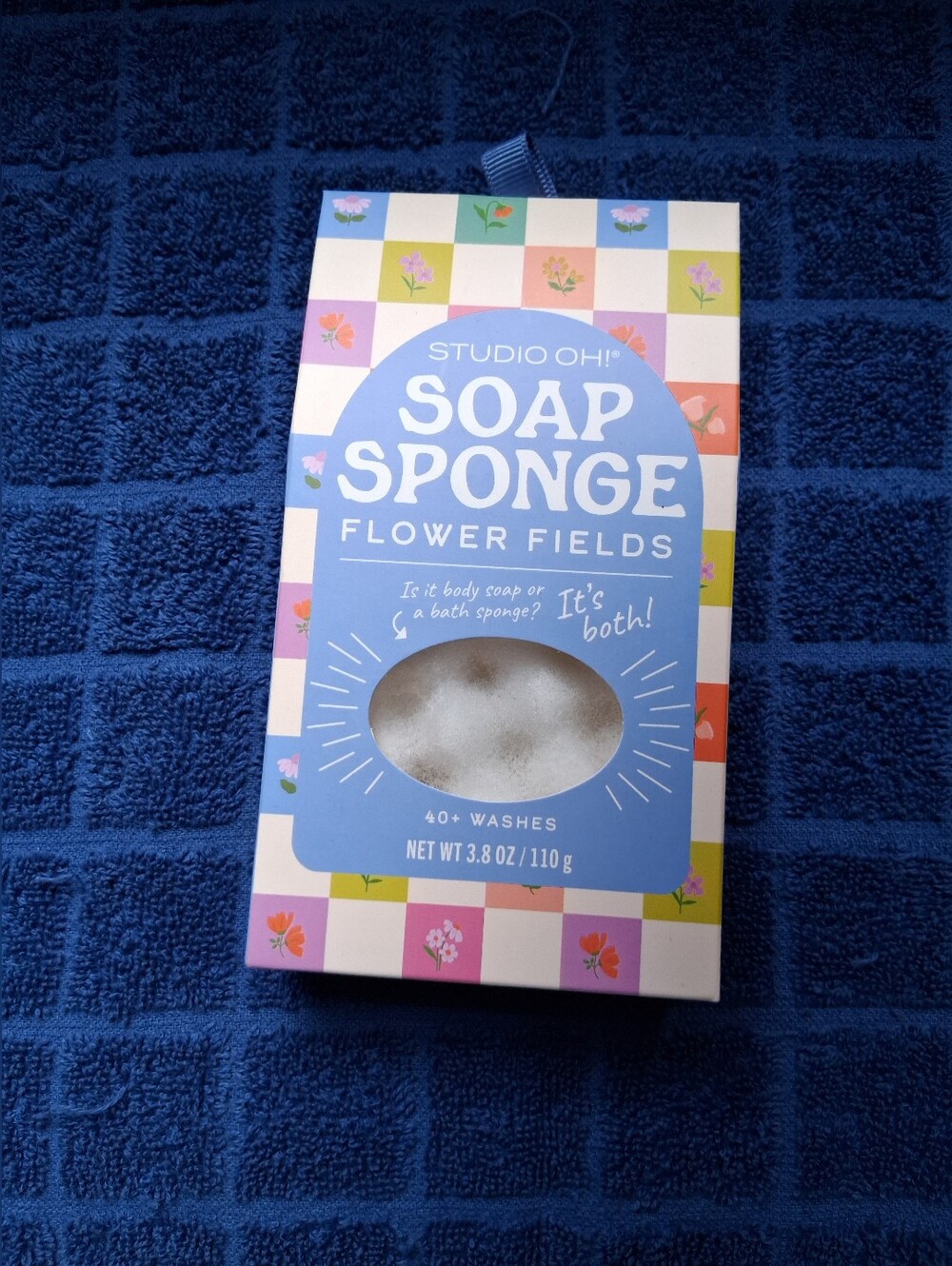 Studio Oh! Soap Sponge - Flower Fields (Blue, Pink, Green)